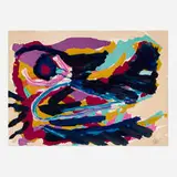 Karel Appel, Nesting Bird, 1970, lithograph in colors
