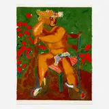 Sandro Chia, Untitled (from the Ten Masterprints portfolio), 1989, carborundum with hand-coloring on handmade paper