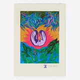 Jimi Hendrix, The Prayer, screenprint in colors on Arches