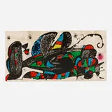 Joan Miró, Iran (from the Escultor portfolio), 1974, lithograph in colors on Guarro