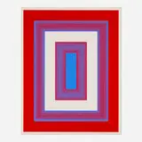 Richard Anuszkiewicz, Red, White and Blue (from the 1776 USA 1976: Bicentennial Prints portfolio), screenprint in colors on Arches