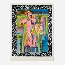 Sandro Chia, Untitled (The Archer), c. 1985, lithograph in colors