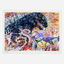 Takashi Murakami, Homage to Director Hideaki Anno: Godzilla Resurgence & Evangelion, 2019, offset lithograph in colors