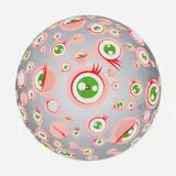 Jellyfish Eyes by Takashi Murakami, 2002, offset lithograph in colors, sold Feb 2026