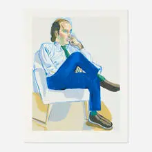 Alice Neel, Portrait of Hartley Stockton Neel, 1981, screenprint in colors