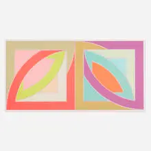 Frank Stella, Bonne Bay (from the Newfoundland series), 1971, lithograph and screenprint in colors on Special Arjomari