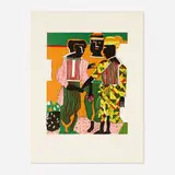 Romare Bearden, Conjunction, 1979, lithograph in colors