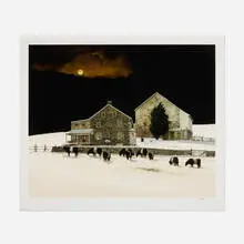 Peter Sculthorpe, Nocturne, 2003, lithograph in colors