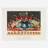 Les montres molles demi sommeil (from Les dîners de Gala suite) by Salvador Dalí, 1977, lithograph in colors with engraing remarque on BFK Rives, sold Nov 2024