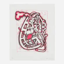 Elizabeth Murray, Tybid, 2004, lithograph in colors