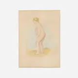 Baigneuse, debout, en pied by Pierre-Auguste Renoir, 1896, lithograph in colors, sold Nov 2024