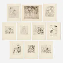Suzanne Valadon, Planches originales de Suzanne Valadon, gravées de 1895 à 1910, 1932, etching