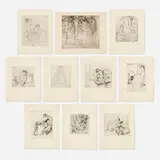 Suzanne Valadon, Planches originales de Suzanne Valadon, gravées de 1895 à 1910, 1932, etching