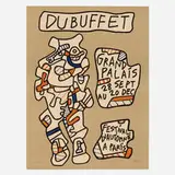 Jean Dubuffet, Affiche (Grand Palais, Festival d'Automne à Paris), 1973, lithograph in colors on Arches