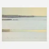 Russell Chatham, Missouri Headwaters, February, 1985, lithograph in colors