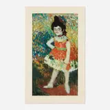 Pablo Picasso, La danseuse naine (from the Barcelona suite), 1966, offset lithograph in colors on Arches