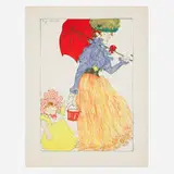 Henri Evenepoel, Au square (from L'Estampe moderne, No. 7), 1897, lithograph in colors