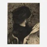 James Tissot, Le Journal, 1883, etching and drypoint