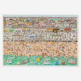 James Rizzi, On The Boardwalk, 1985, three-dimensional lithograph in colors