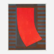 Margo Hoff, Paris Window, 1983, lithograph in colors