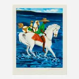 Jonathan Green, Father and Son, 1993, screenprint in colors