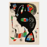 Joan Miró, 42 Rue Blomet, 1977, lithograph in colors on Arches