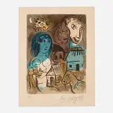 Marc Chagall, XXe Siècle Homage à Marc Chagall, 1969, lithograph in colors on Arches