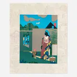 Romare Bearden, Pepper Jelly Lady (from the Presidential Portfolio), 1980, lithograph and screenprint in colors