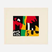 Stuart Davis, Untitled (from the X + X (Ten Works by Ten Painters) portfolio), 1964, screenprint in colors on Mohawk Superfine Cover
