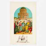 Raphael - Le Marriage la de vierge (from the Changes in Great Masterpieces portfolio) by Salvador Dalí, 1974, lithograph in colors, sold Nov 2024
