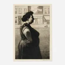 Martin Lewis, Boss of the Block, c. 1939, etching and aquatint
