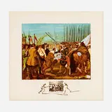 Velázquez - La reddition de Breda (from the Changes in Great Masterpieces portfolio) by Salvador Dalí, 1974, lithograph in colors, sold Nov 2024