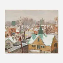Gerald Vivian Davis, Summit, New Jersey, 1949, watercolor and gouache on paperboard