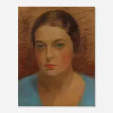 Boris Solotareff, Portrait of a Woman, pastel and graphite on paper