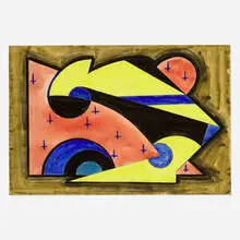 Thomas Brownell Eldred, Untitled (Abstract Composition), 1941, watercolor on paper