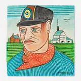 John "Jack" Savitsky, Self-Portrait (Coal Miner Jack), 1979, oil on board