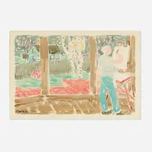 Stephen Pace, Painting at Mother Superior House, 1981, watercolor on paper