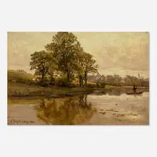 Henry Hadfield Cubley, A Bright Summer Morning, 1884, oil on canvas
