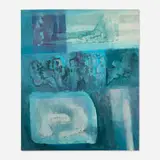 José Hernández Delgadillo, Ambiente existencial, 1967, acrylic on canvas