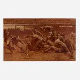 Henri Farré, Over the Top (Bears Playing Football at Stagg Field), c. 1928, oil on canvas