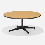 Charles and Ray Eames, 661 coffee table, laminate, enameled aluminum and steel, rubber