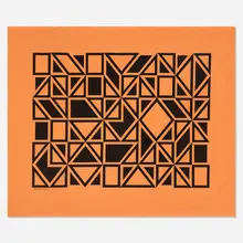 Alexander Girard, Geometric A Environmental Enrichment panel, 1972, screen-printed linen