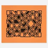 Alexander Girard, Geometric A Environmental Enrichment panel, 1972, screen-printed linen