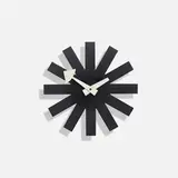 Asterisk wall clock, model 2213B by George Nelson & Associates, c. 1953, enameled steel, enameled aluminum, sold Sep 2025