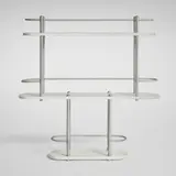 Warren McArthur, Bar cart, c. 1935, aluminum, painted wood