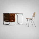 Warren McArthur, Desk, model 1541-3 and chair