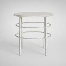 Warren McArthur, Occasional table, c. 1933, aluminum, laminate