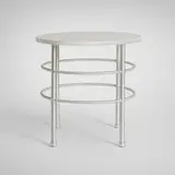 Warren McArthur, Occasional table, c. 1933, aluminum, laminate