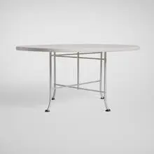 Warren McArthur, Dining table, model 1634, c. 1933, aluminum, painted wood
