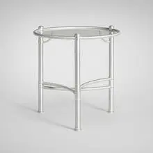 Warren McArthur, Occasional table, c. 1933, aluminum, glass